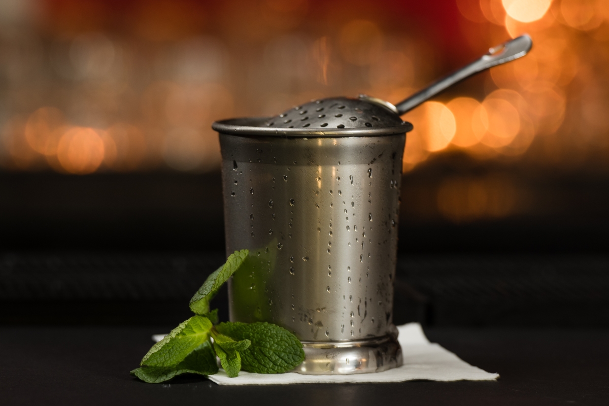 julep cup and julep strainer